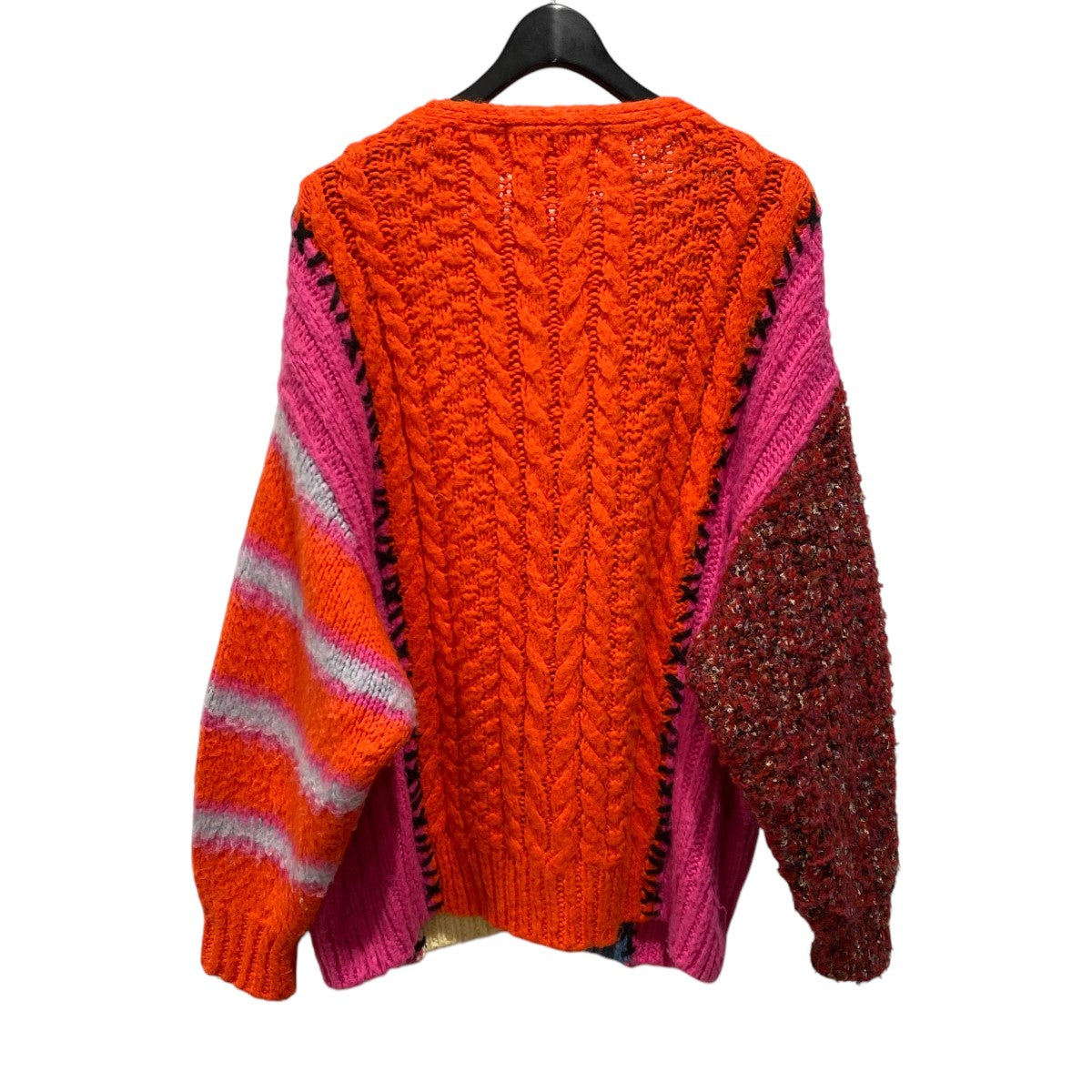 ニットカーディガンMOHAIR DOCKING CARDING