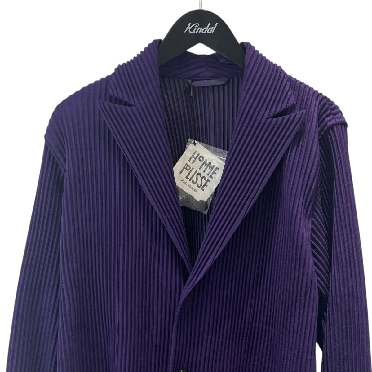 PLEATS PLEASE 丸襟デザイン プリーツ パープル ジャケット PLEATS PLEASE(プリーツプリーズ) プリーツジャケットHP03JD213