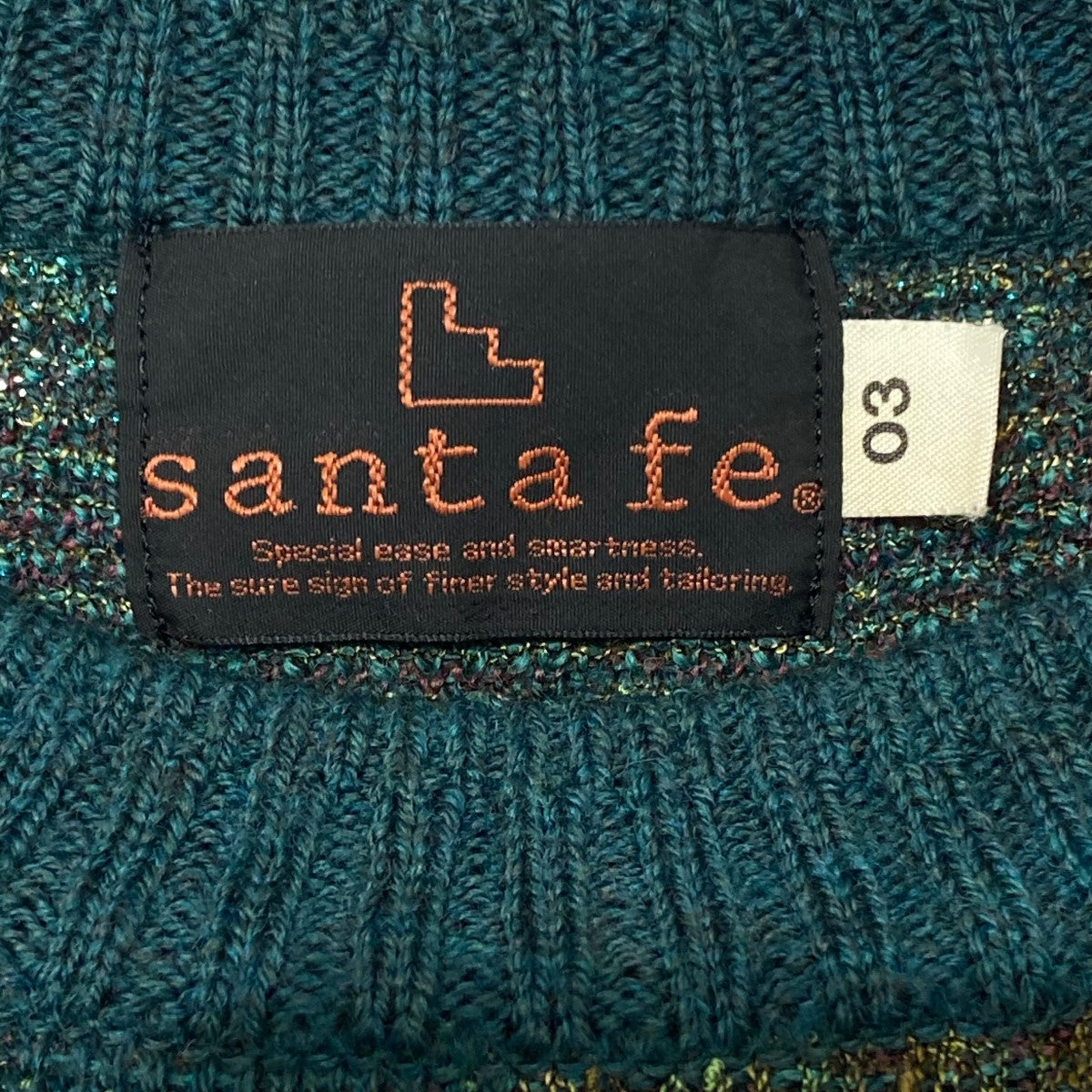 santa fe 総柄ニット 古着・中古-5枚目のアイテム画像