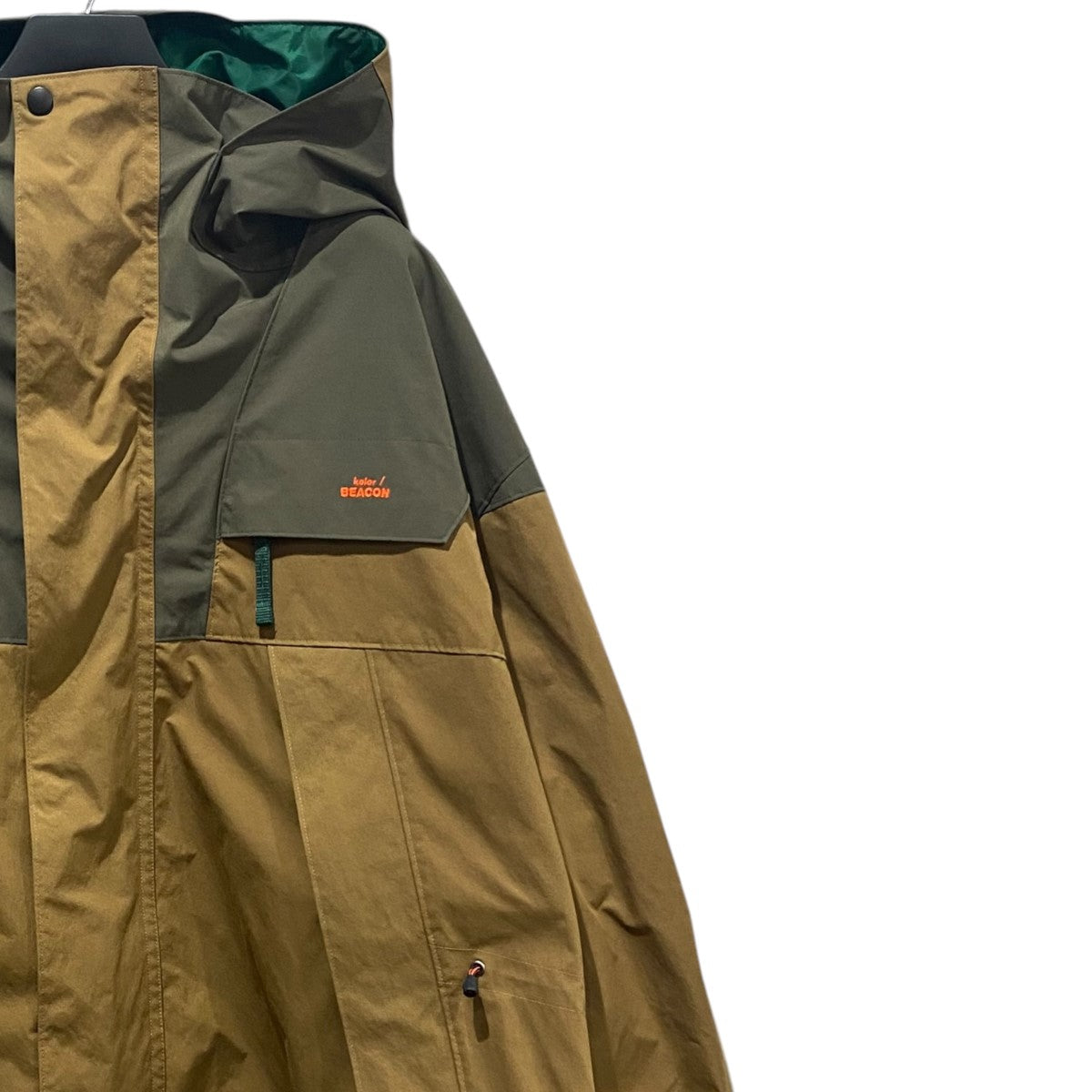 kolor beacon 22aw マウンテンパーカー 22AW kolor BEACON カラービーコン マウンテンパーカー カーキ - メルカリ