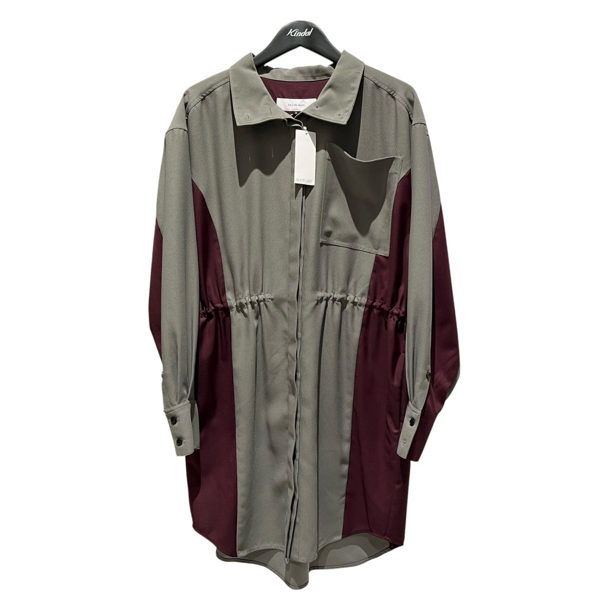 カラーブロックシャツドレス24A65415