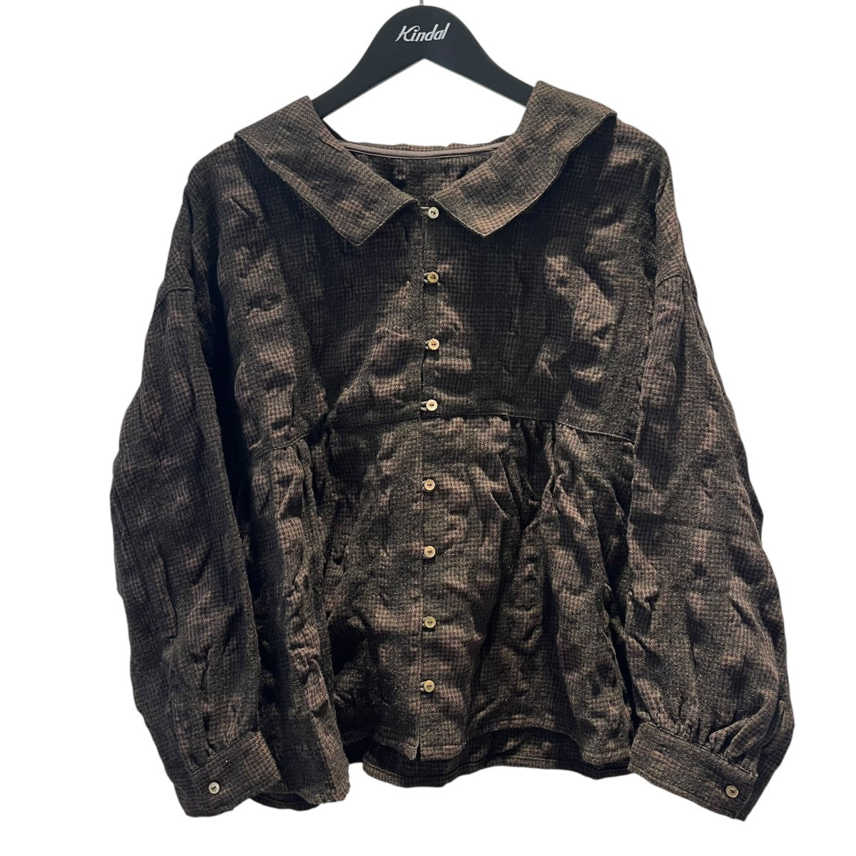 nest Robe ウールコットンチェックブラウスチェックブラウス01244-1233 古着・中古-1枚目のアイテム画像