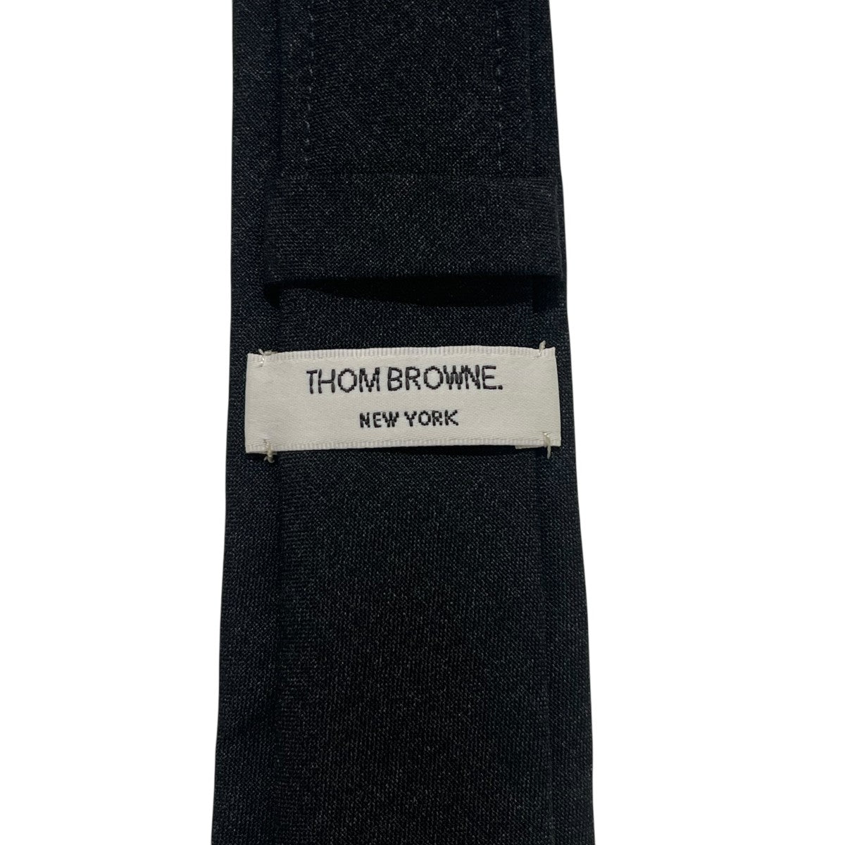 Thom Browne(トム・ブラウン) ウールネクタイ ブラック｜【公式