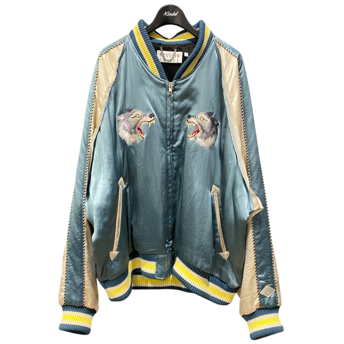 el conductorH - WOLF EMBROIDERED SOURVENIR JKT (NV/BE