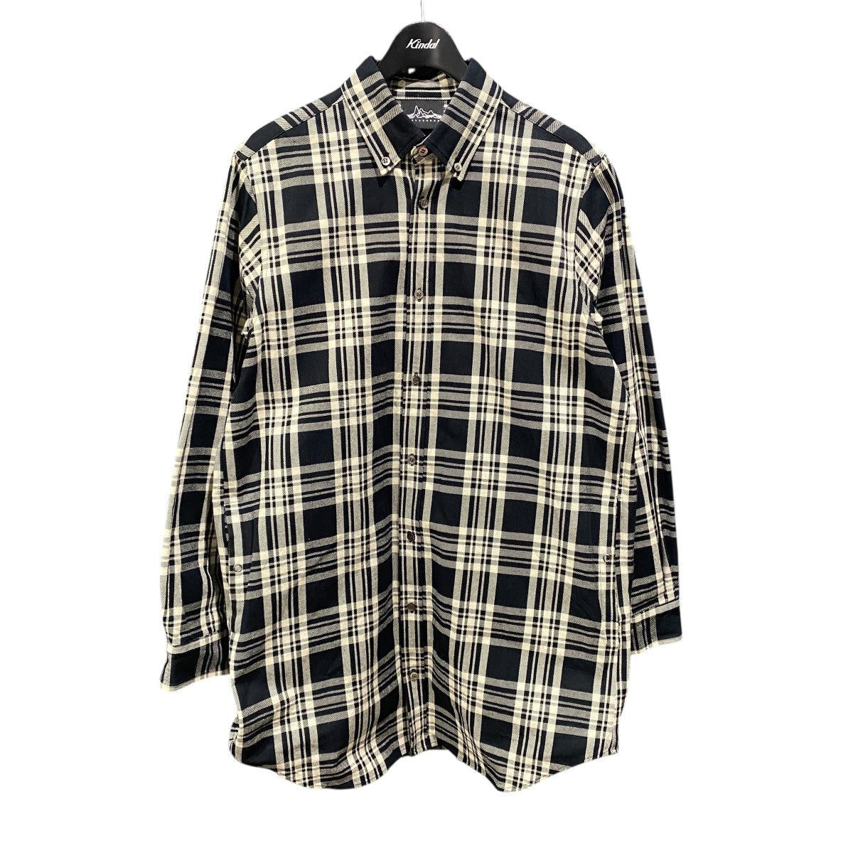 HEAVY TWILL CHECK SHIRT (LONG LENGTH) MONOTONE