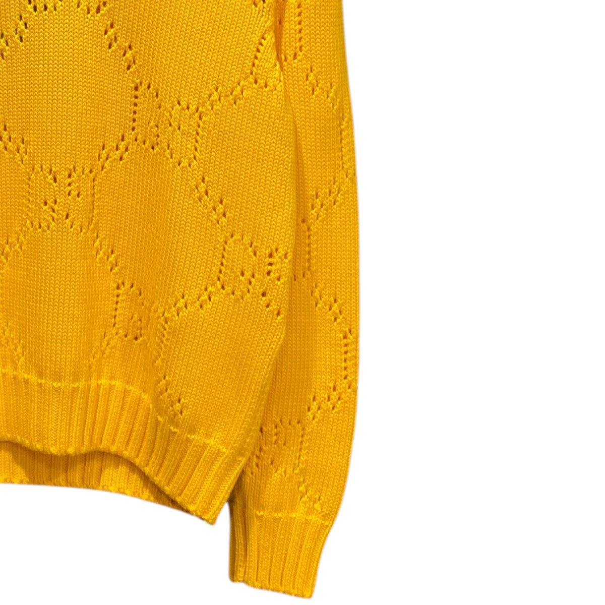 Perforated GG cotton sweater737654