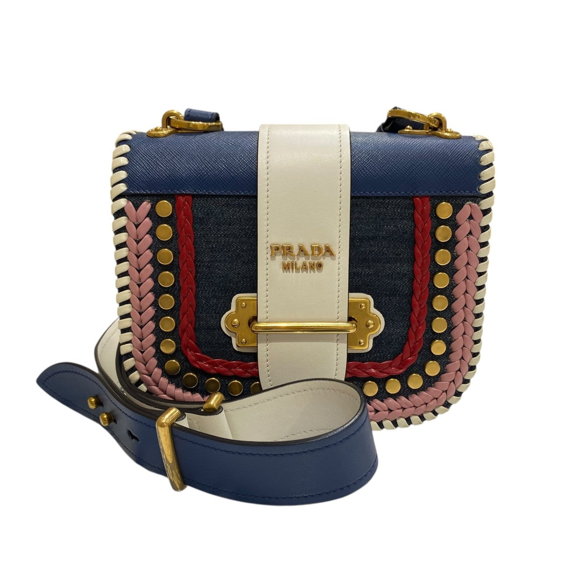 PRADA(プラダ) カイエ ショルダーバッグ25 25 ネイビー｜【公式