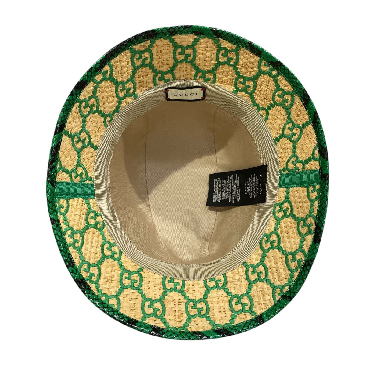 GUCCI Straw Bucket Hat577905 古着・中古-4枚目のアイテム画像