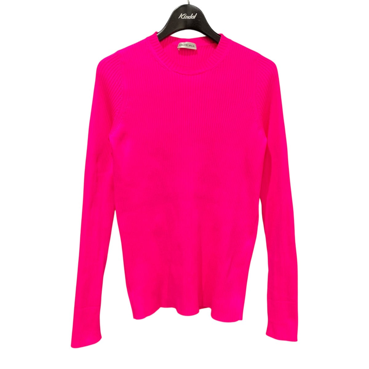 BALENCIAGA ピンク ロゴ入ニット バレンシアガ BALENCIAGA バレンシアガ ロゴ 総柄 ニット セーター ピンク