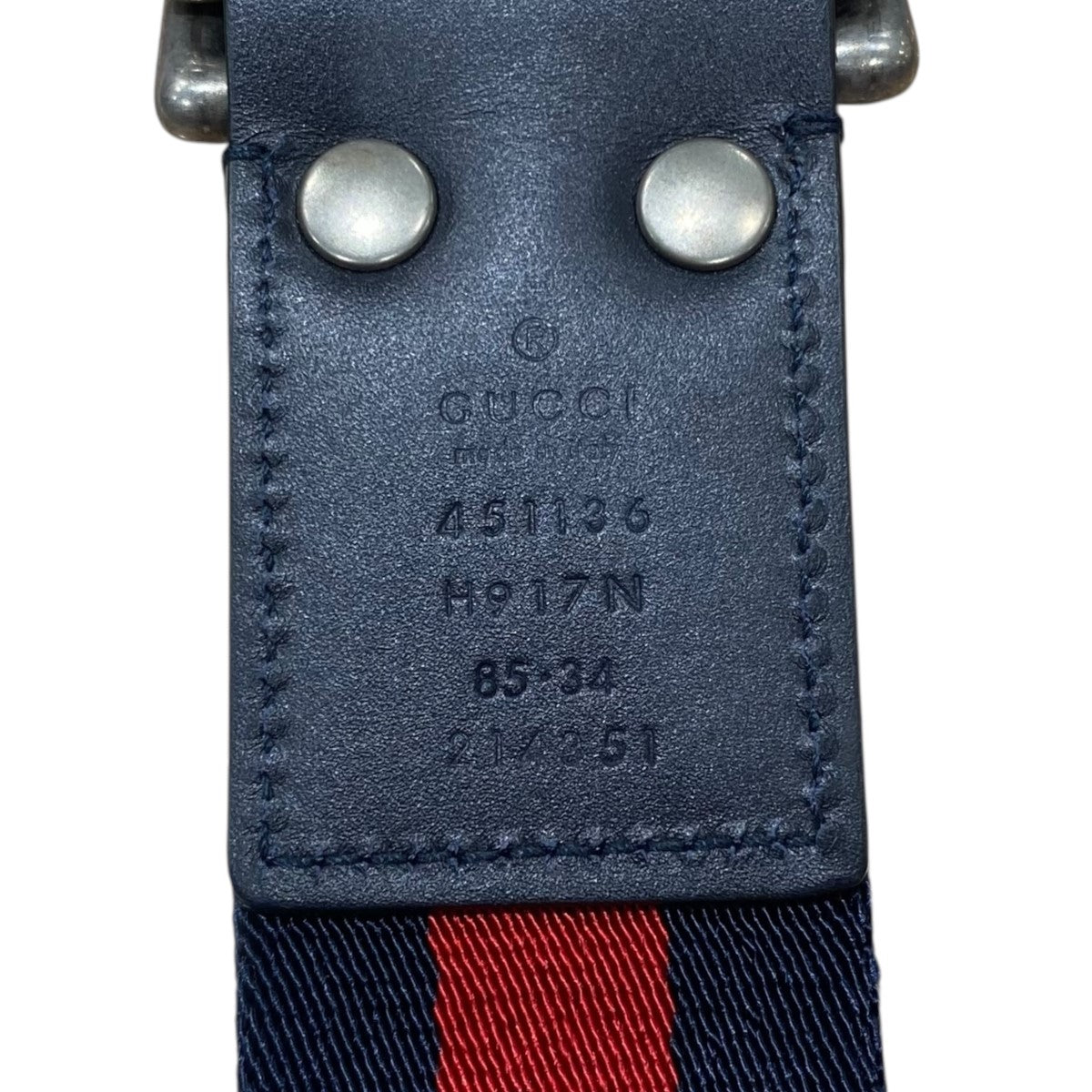 GUCCI●シェリーライン●ダブルリングベルト●キャンバス●85 GUCCI GUCCI(グッチ) シェリーライン Dリングベルト キャンバス