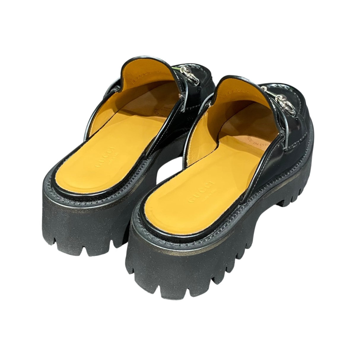 GUCCI ミュール 35C ☆GUCCI グッチ ホースビット付き スライド サンダル ミュール