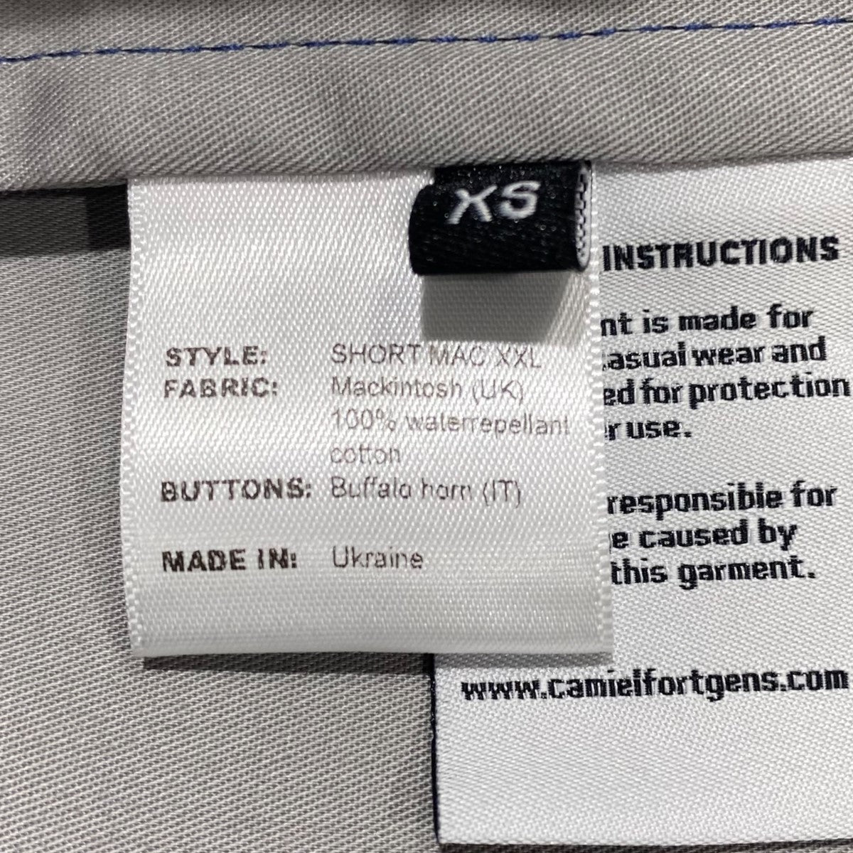 CAMIEL FORTGENS(カミエルフォートへンス) SHORT MAC XXL ブルー