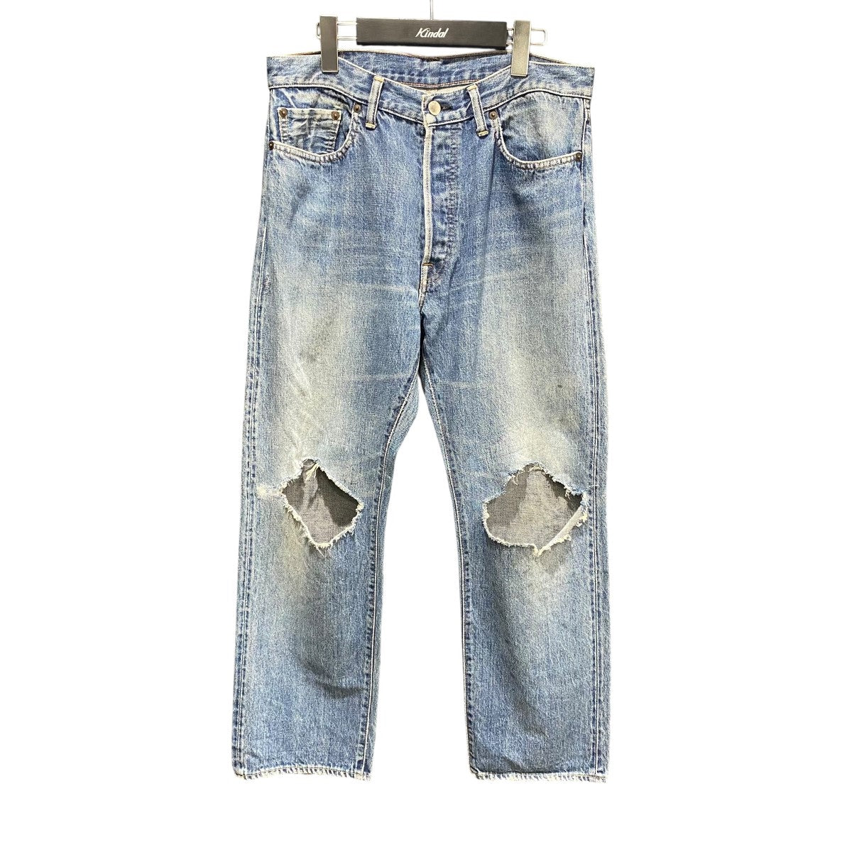 VERSION OF YOU BaggyDenimPants 新品未使用 New Arrival “UNUSED / 12oz Denim Bleached Baggy Pants” | public