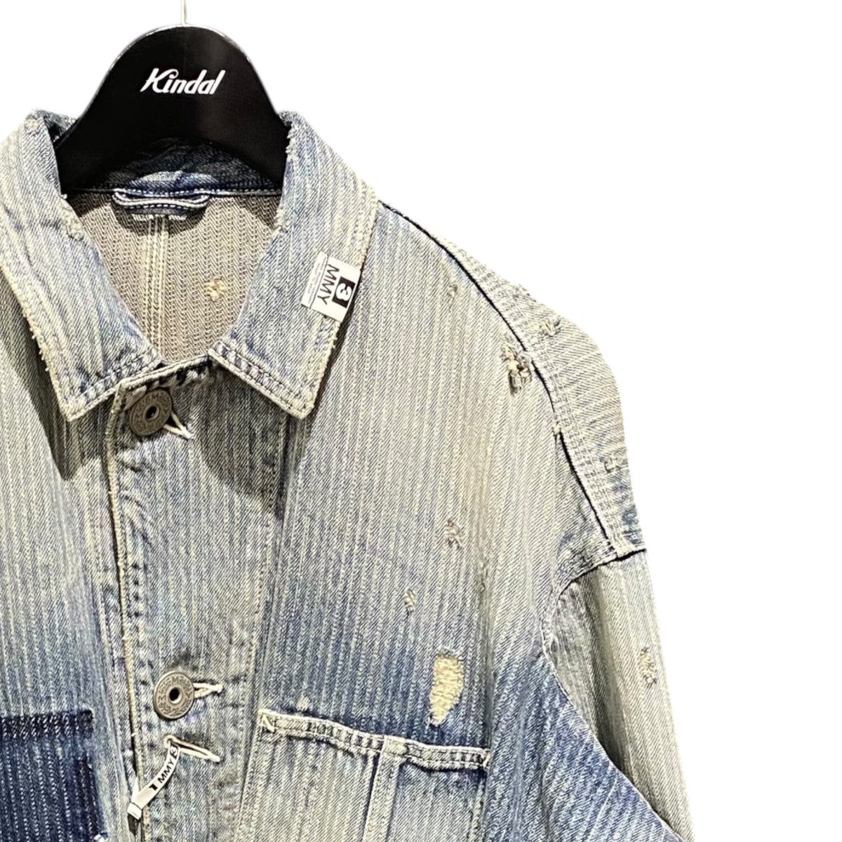 MAISON MIHARA YASUHIROユーズド加工コート ウエストベルト付 Maison MIHARA YASUHIRO(メゾンミハラヤスヒロ) AGED CHORE