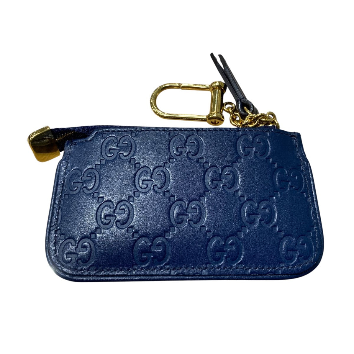 GUCCI(グッチ) シグネチャーレザーキーリング付きコインケース