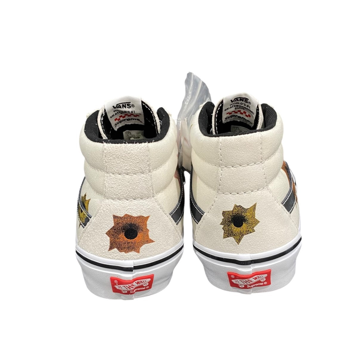 Supreme×VANS Nate Lowman Skate Grosso Midスニーカー ホワイト
