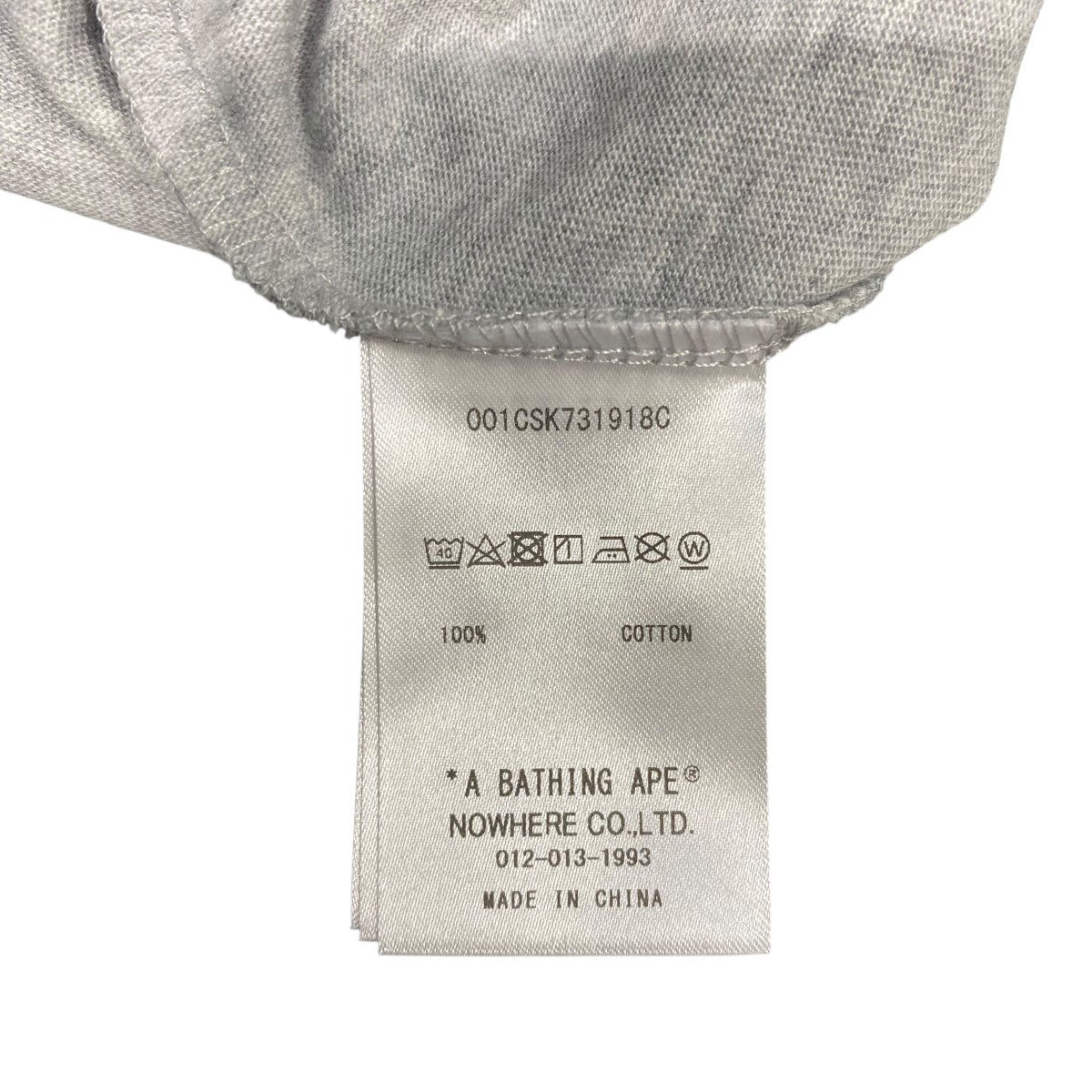 A BATHING APE CONCEF TEE001CSK731918C 古着・中古-6枚目のアイテム画像
