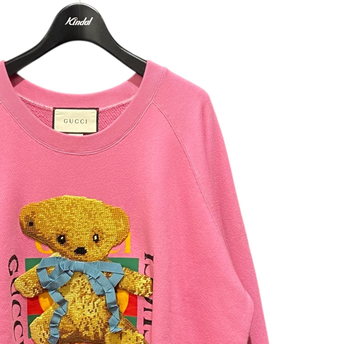 GUCCI ピンク テニスラケット スウェット GUCCI(グッチ) ティディベアスウェット489677 489677 ピンク