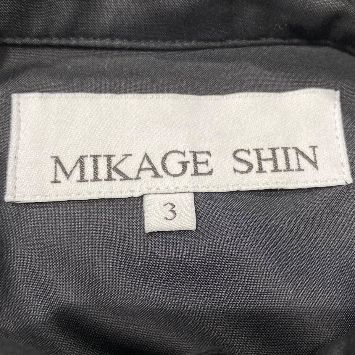 MIKAGE SHIN(ミカゲシン) Misbuttoned Draping Dress ShirtBSSS-0410