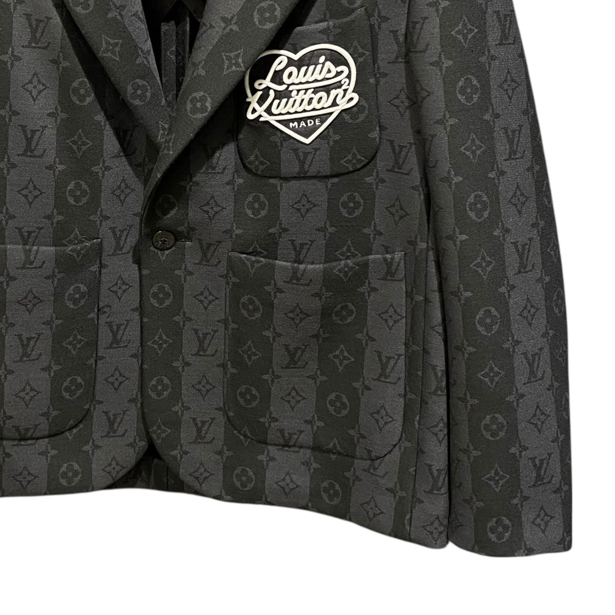 LOUIS VUITTON×NIGO 22SSモノグラムストライプテーラード