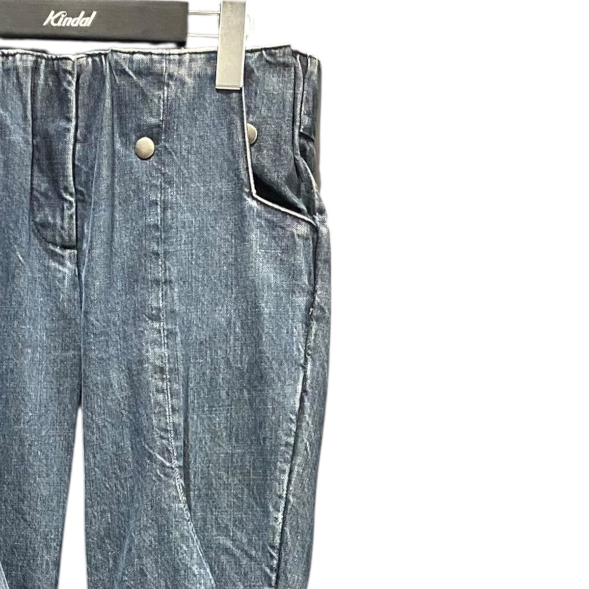 EJ SHEYANG(イージェイ シェヤン) LOW WAIST FRONT V SUIT TROUSERS