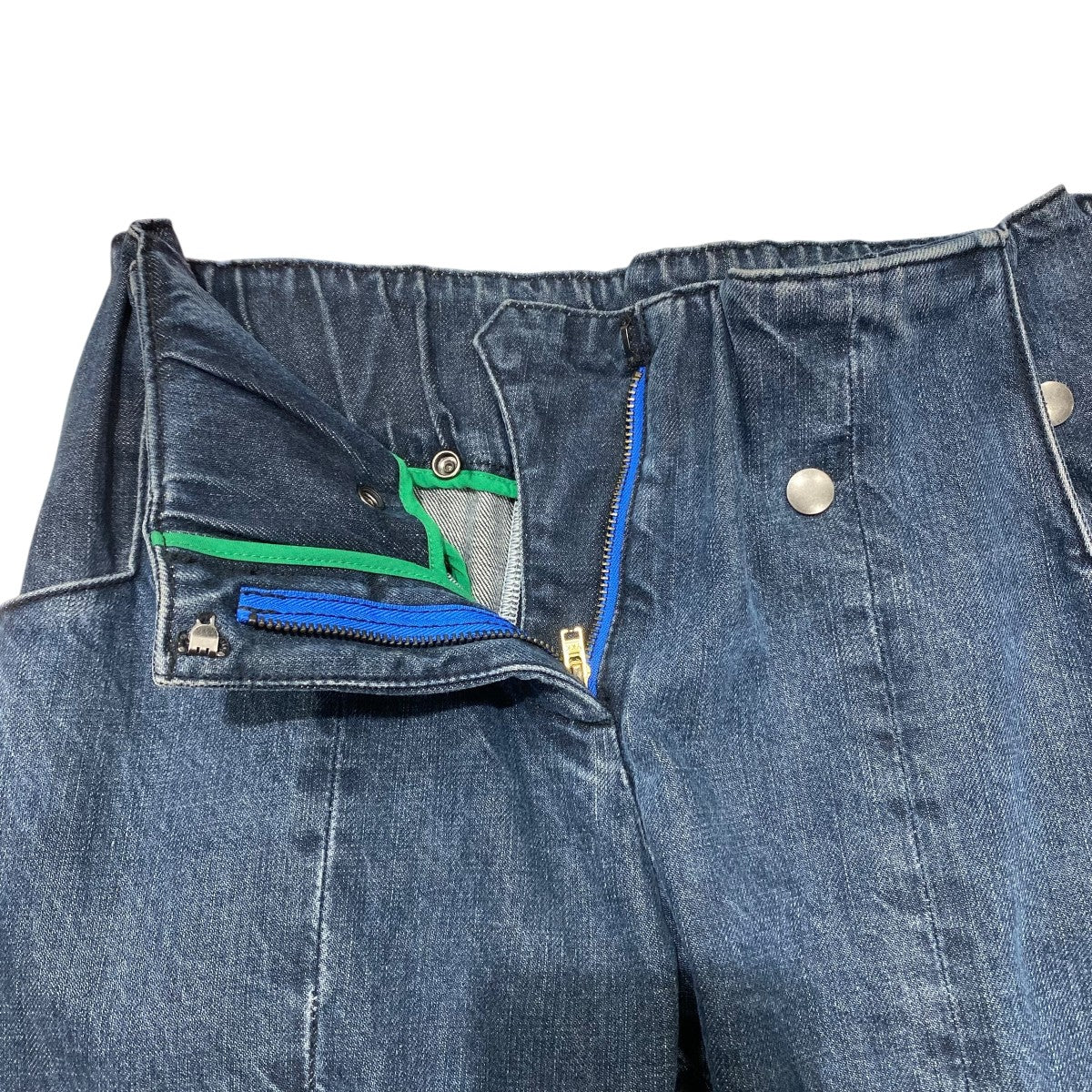 EJ SHEYANG LOW WAIST FRONT V SUIT TROUSERS 古着・中古-5枚目のアイテム画像