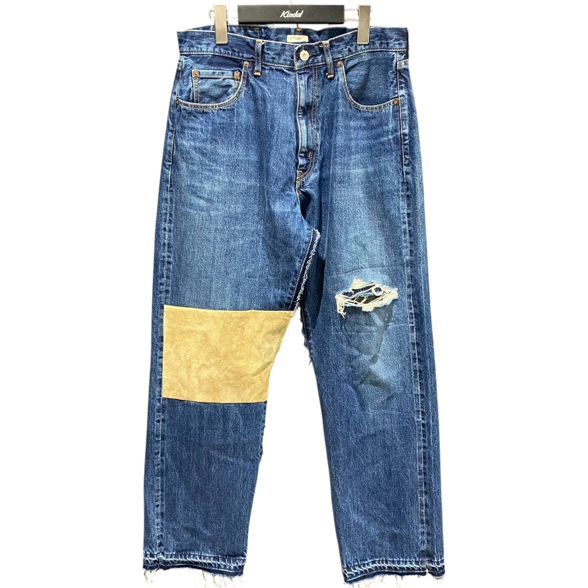 awasa×KAFYE 5PK Denim Suede Patch Remakeaws2-05002 古着・中古-1枚目のアイテム画像