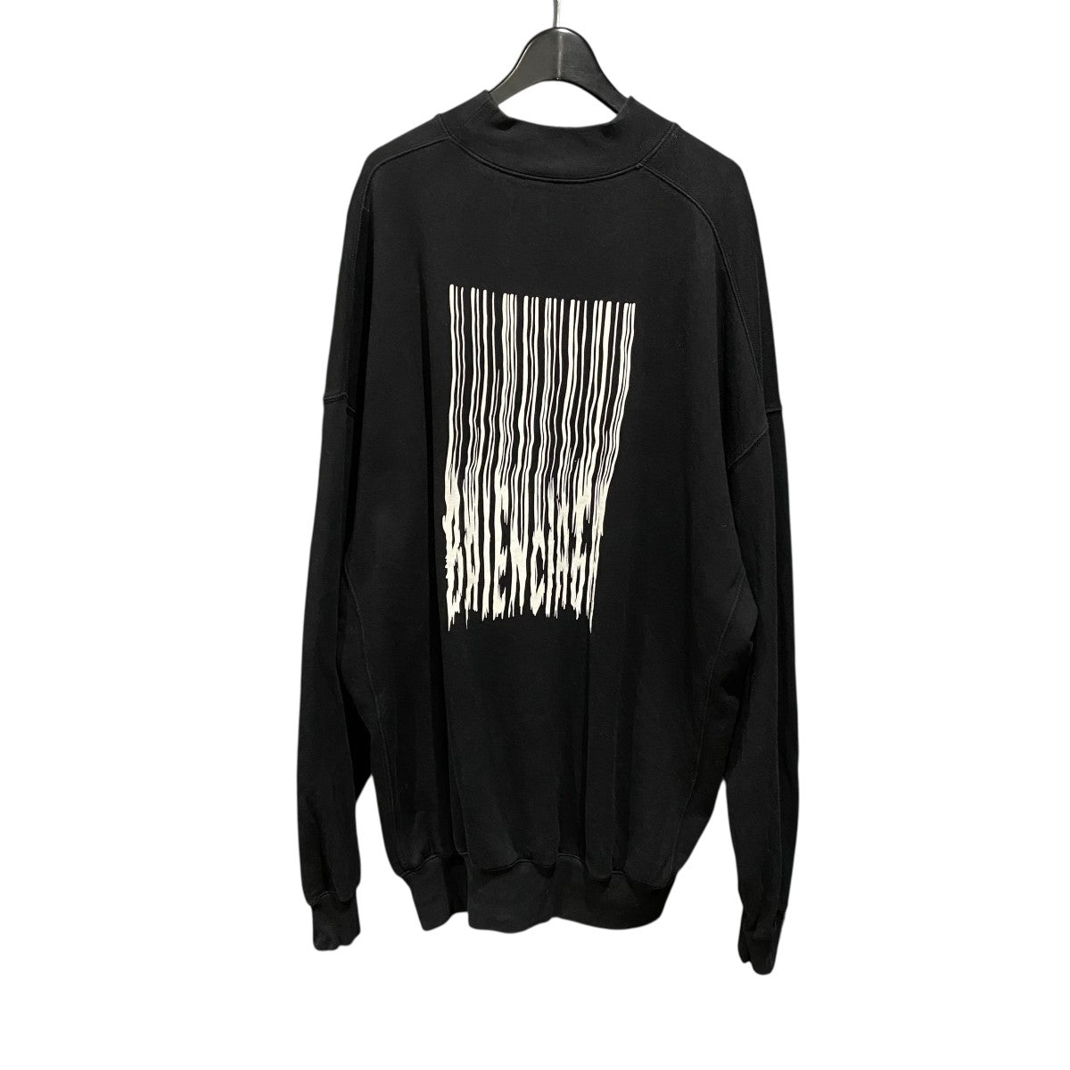 BALENCIAGA(バレンシアガ) バーコードロゴモックネックスウェット