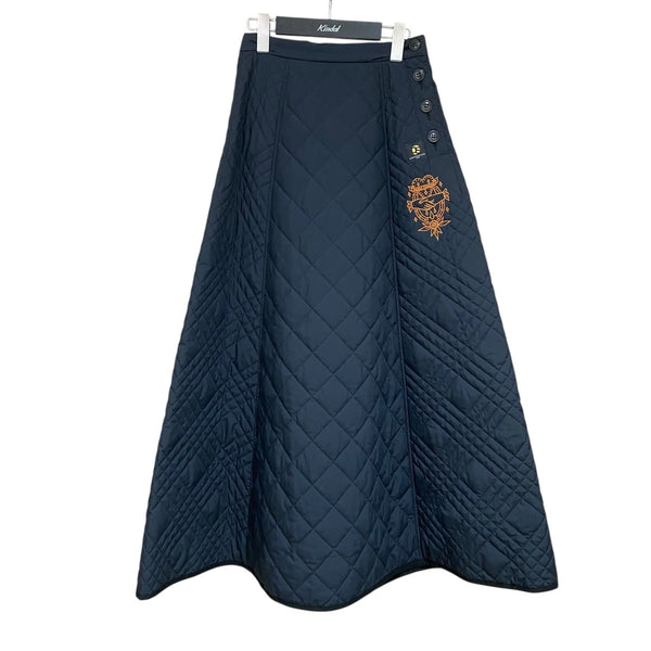 DOUBLE STANDARD タフタキルティングスカート0202-450-213 0202-450