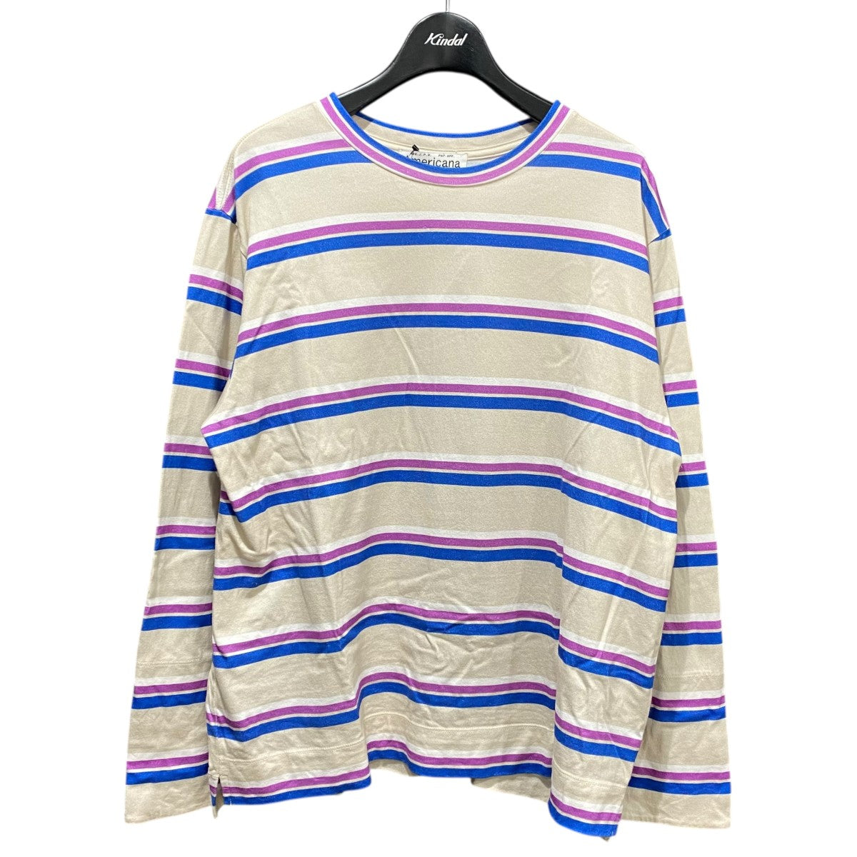 Americana ボーダーカットソー 古着・中古-1枚目のアイテム画像