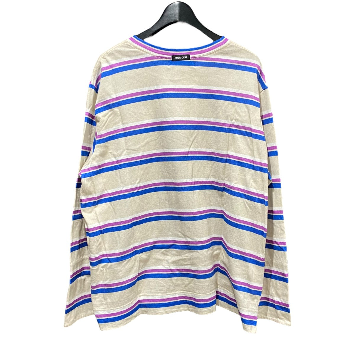 Americana ボーダーカットソー 古着・中古-2枚目のアイテム画像