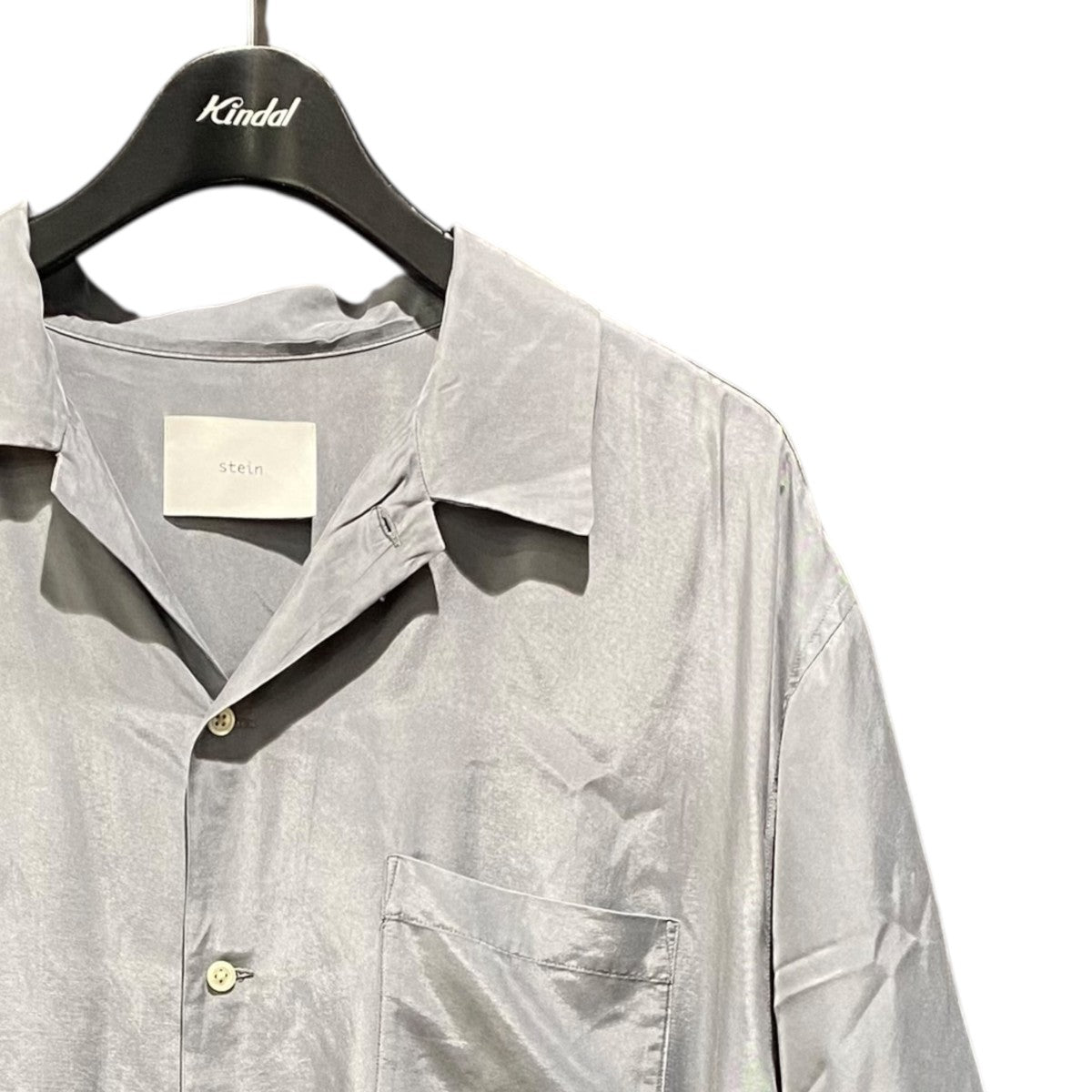 stein キュプラｘポリエステルST.523-1 OVERSIZED CUPRO OPEN COLLAR SS SHIRT 古着・中古-3枚目のアイテム画像