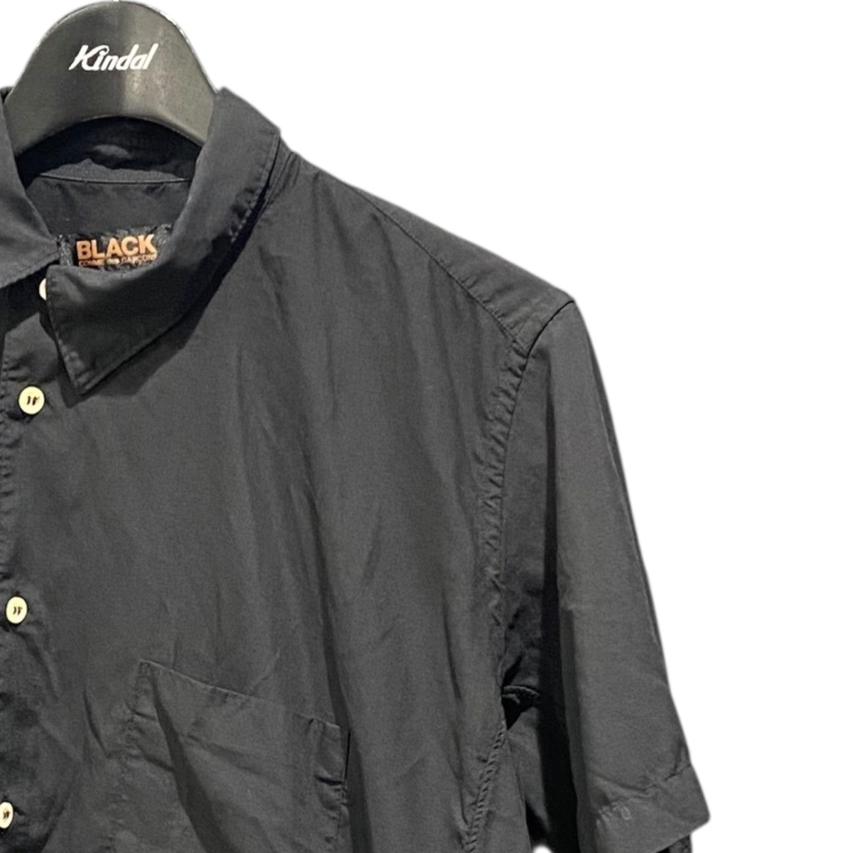 ブラックコムデギャルソン 半袖シャツ ジャケット ブルゾン 変形 ねじれ ブラックコムデギャルソン 半袖シャツ ジャケット ブルゾン 変形