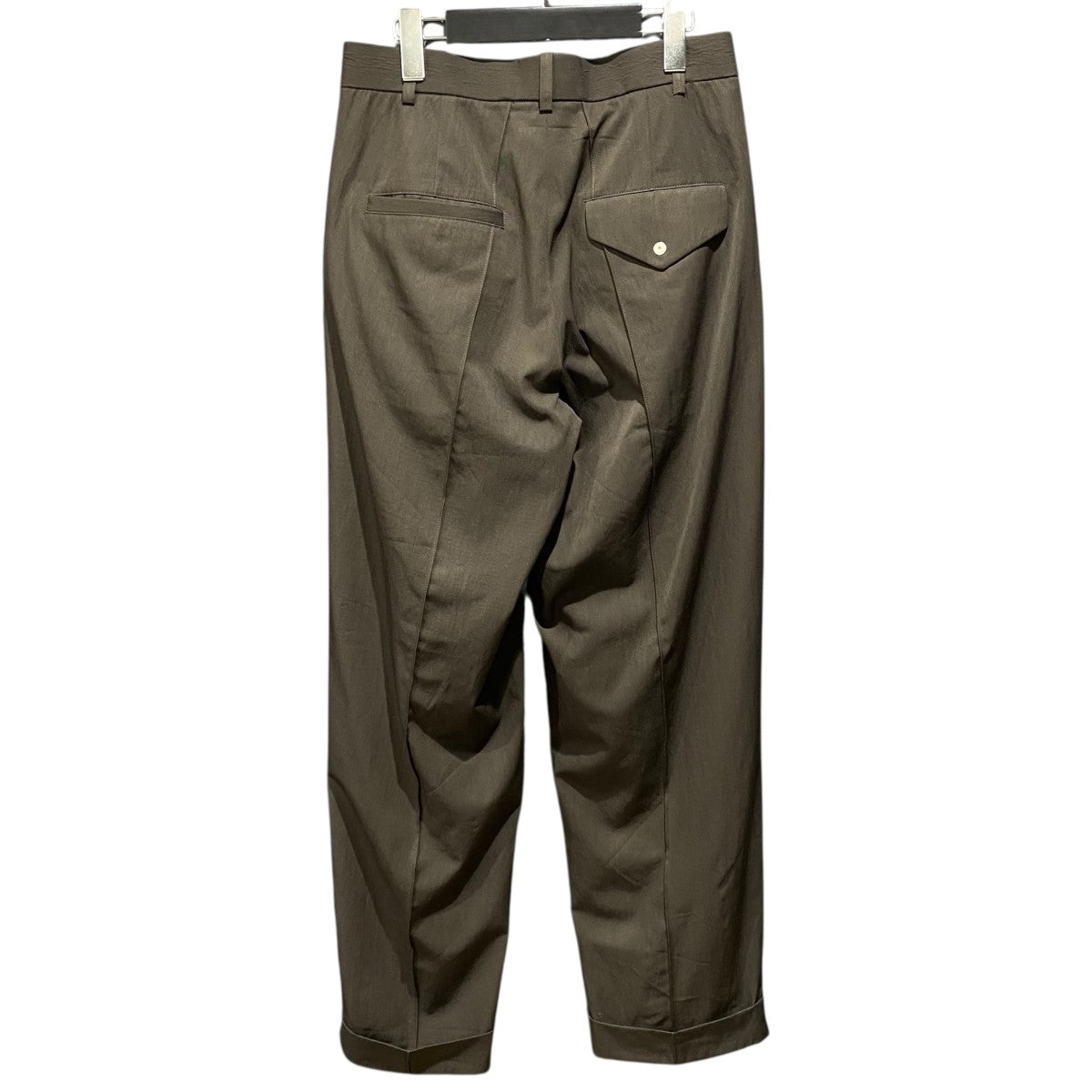 Omar Afridi(オマールアフリディ) タックパンツ オリーブ サイズ 44