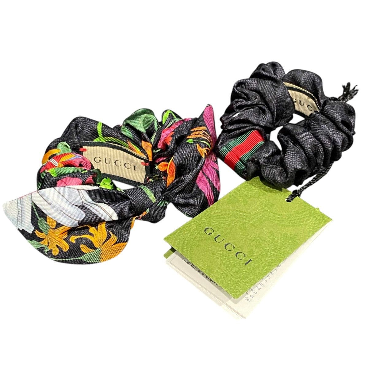 美品　GUCCI オフディア　シュシュ GUCCI(グッチ) シュシュ765564 765564 ブラック｜【公式】カインドオル