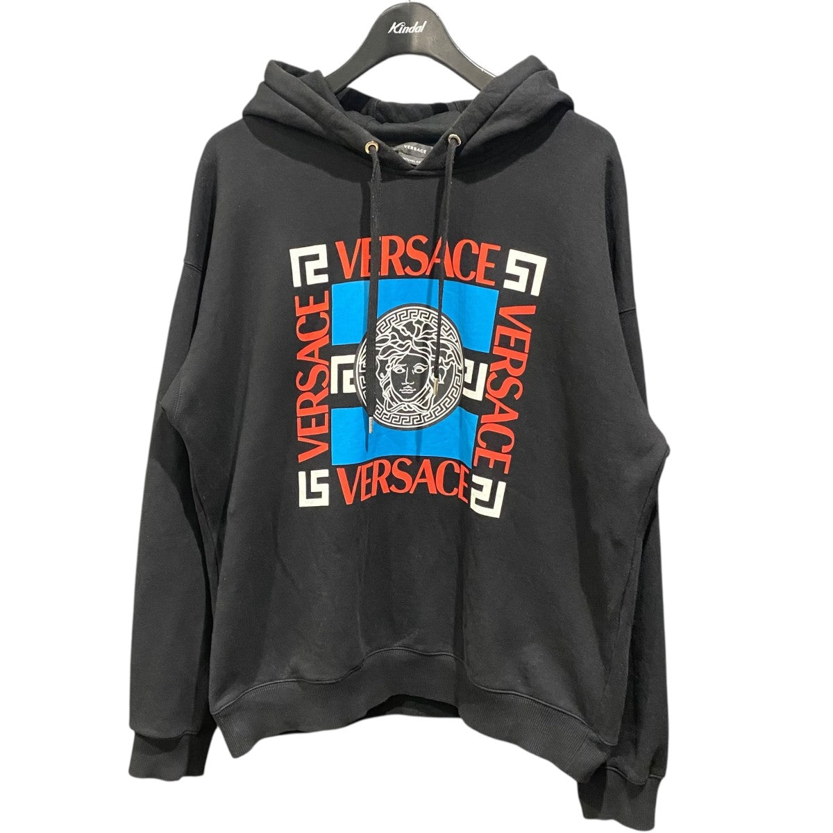 VERSACE Medusa Box Logo Popover Hoody1002470 1A01897 古着・中古-1枚目のアイテム画像
