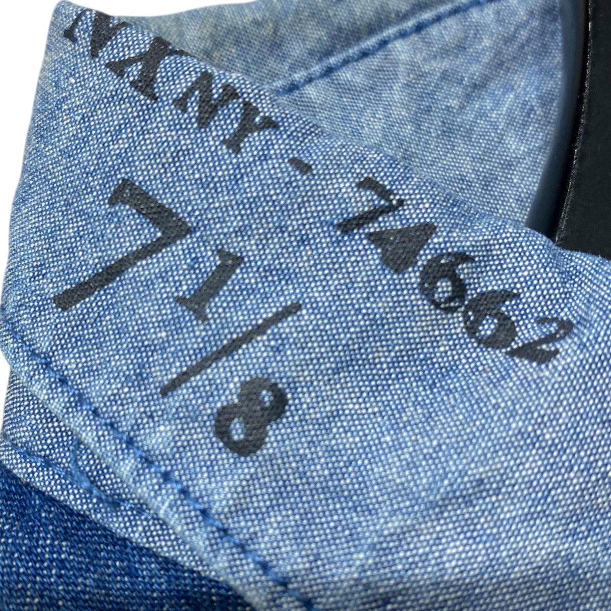 ボタンダメージ加工・パッチワーク付 CHAMBRAY SHIRT6135009 REPAIR