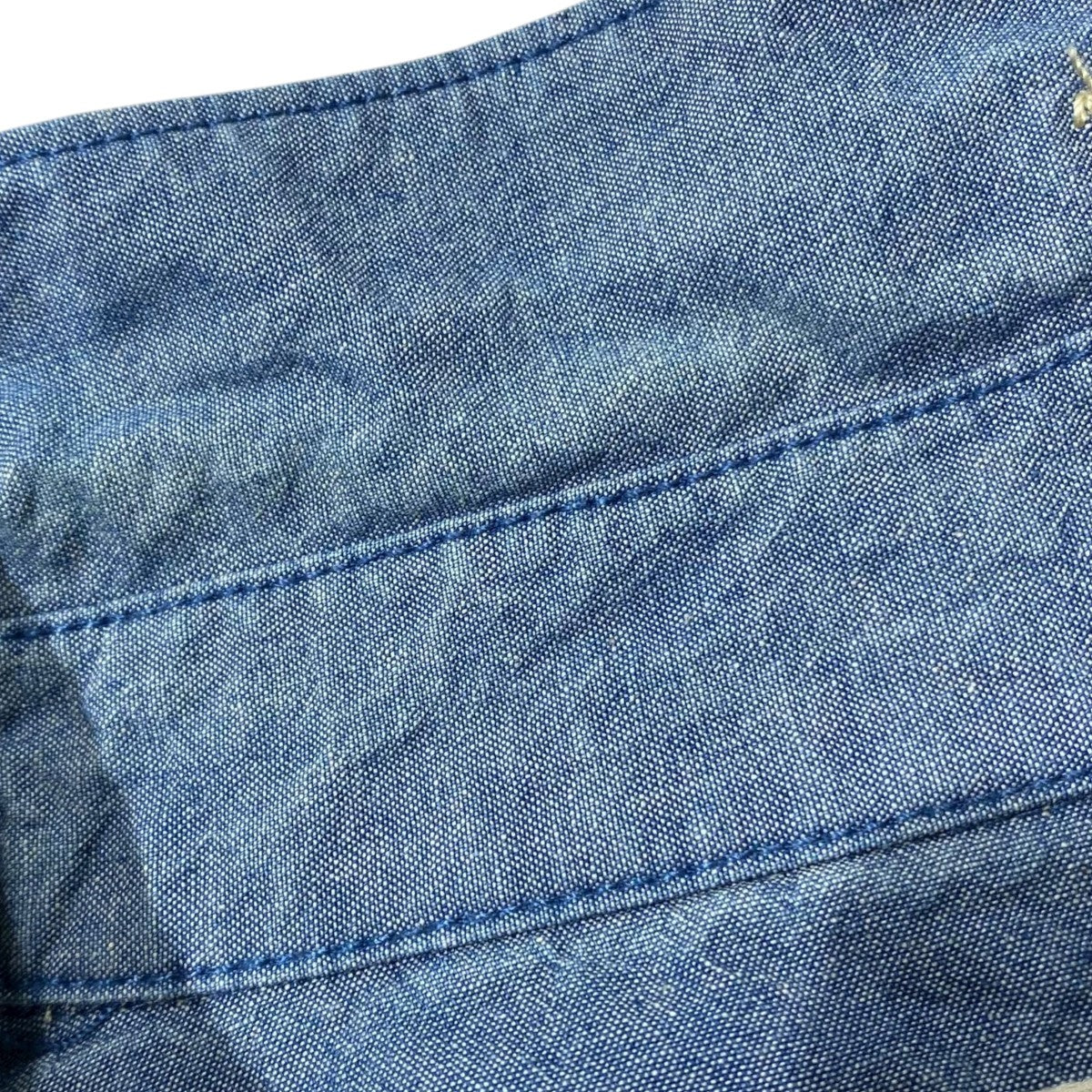 ボタンダメージ加工・パッチワーク付 CHAMBRAY SHIRT6135009 REPAIR