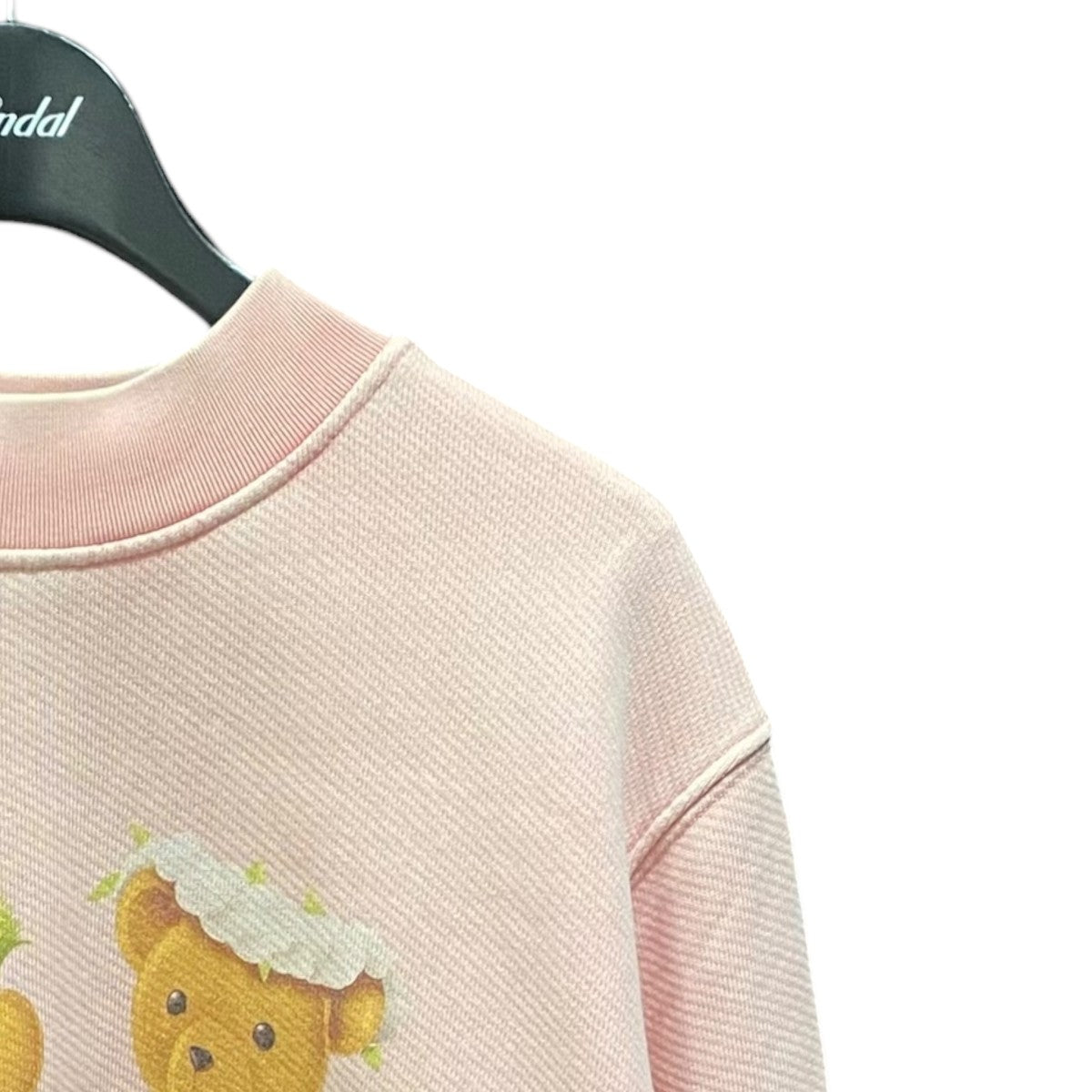 Pink Dancing Bears Logo Mock Neck SweatshirtPWBA016S22FLE001