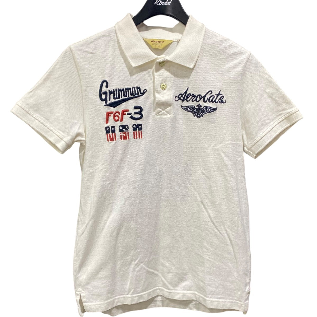 AVIREX S／S POLO SHIRT AERO CATS6163346 古着・中古-1枚目のアイテム画像