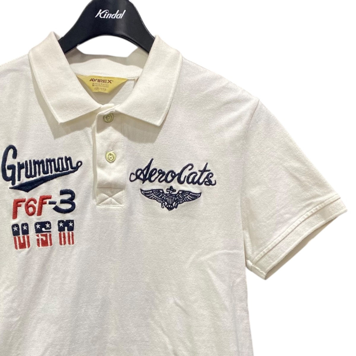 AVIREX S／S POLO SHIRT AERO CATS6163346 古着・中古-3枚目のアイテム画像
