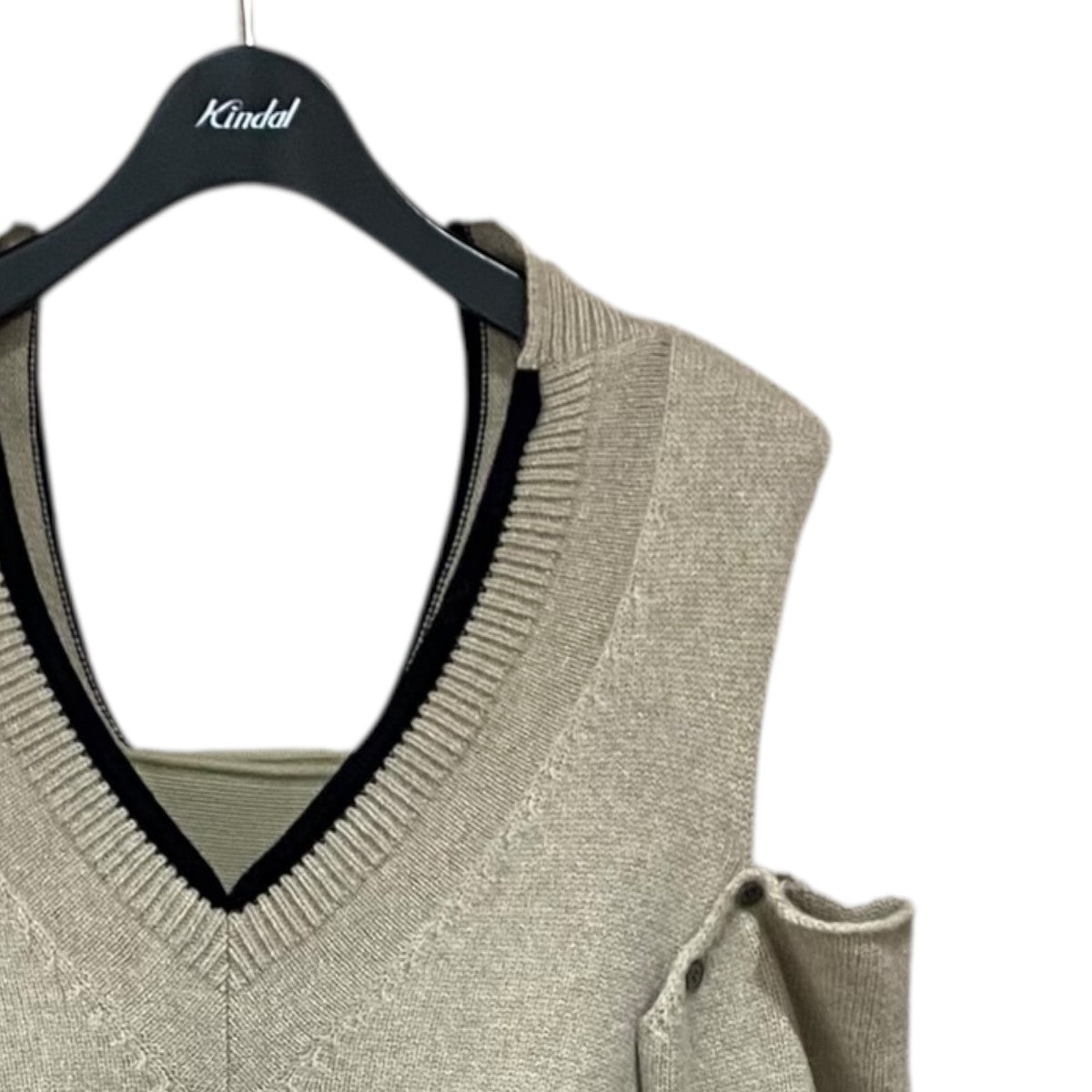 ニットカーディガン22A81003 analyzed vest+arm