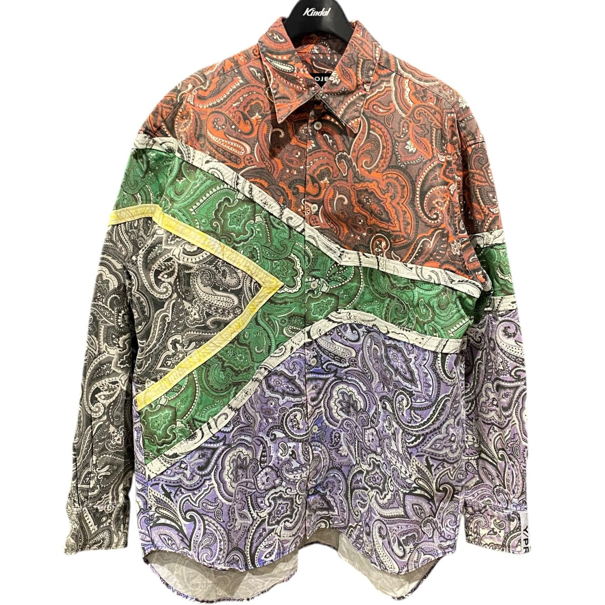 Y． PROJECT ペイズリー柄SOUTH AFRICA SHIRT JACKET 古着・中古-1枚目のアイテム画像