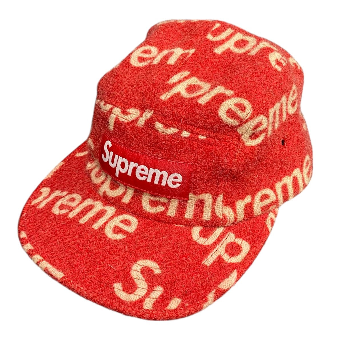 Supreme(シュプリーム) Harris Tweed Camp Capキャップ レッド｜【公式