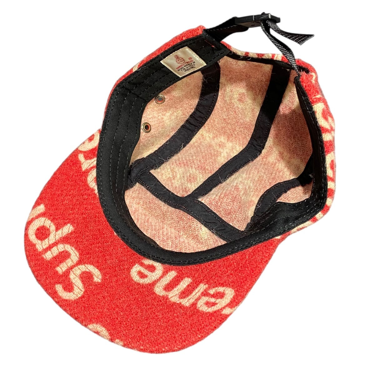 Supreme(シュプリーム) Harris Tweed Camp Capキャップ レッド｜【公式