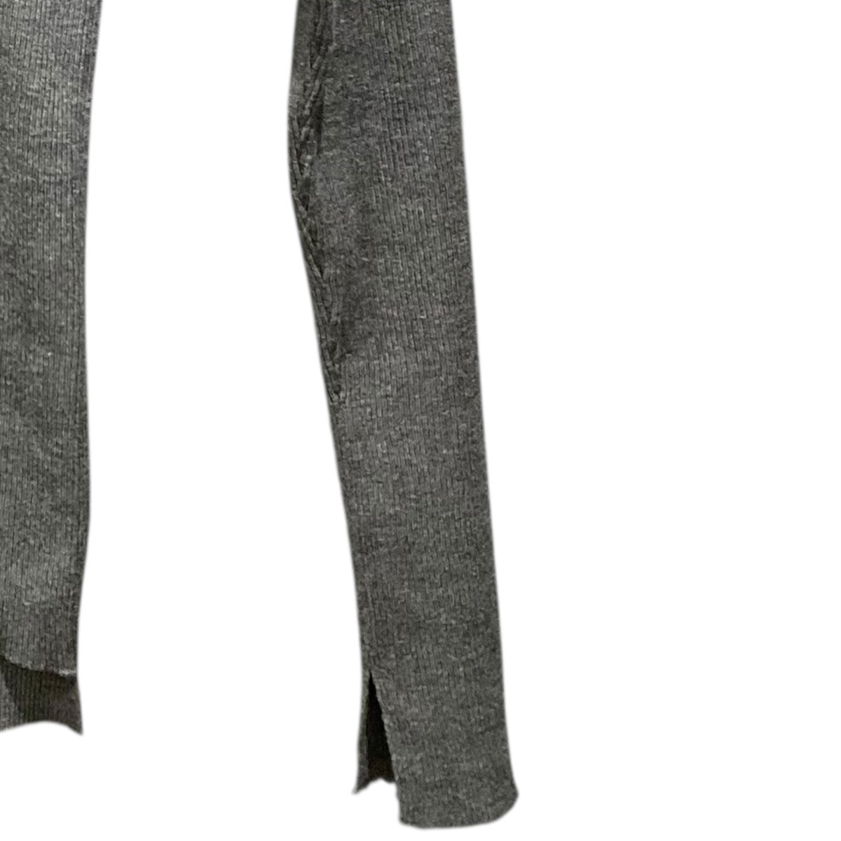 オーラリー　リブボート　グレー　1 AURALEE(オーラリー) SUPER FINE WOOL HIGH GAUGE RIB KNIT