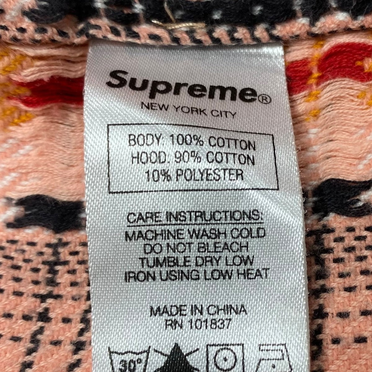 18AWHooded Jacquard Flannel Shirt