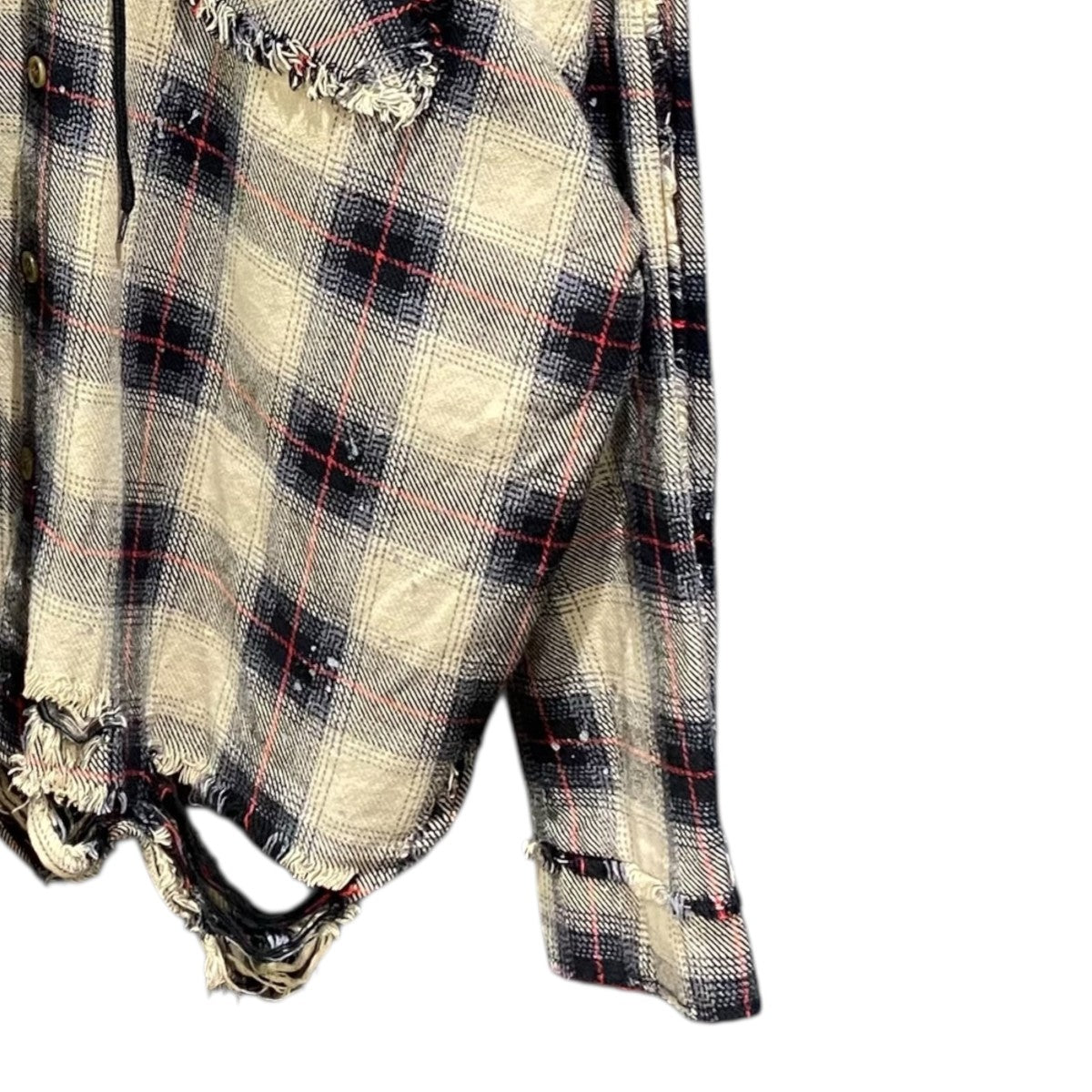 フード付きダメージシャツジャケット24S-SHL035-RF