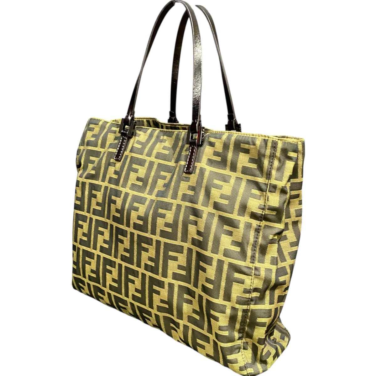 FENDI(フェンディ) ズッカ柄ハンドバッグ 211 88BH019 023 ブラウン