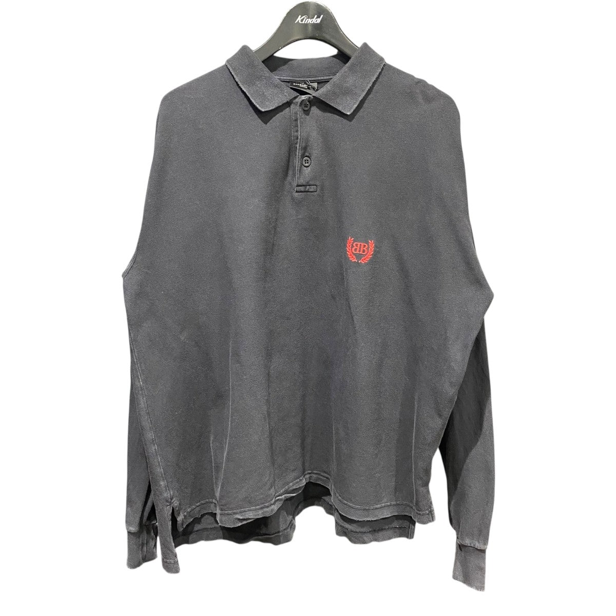 BALENCIAGA 25SSLaurel Destroyed Polo Shirt828529 古着・中古-1枚目のアイテム画像